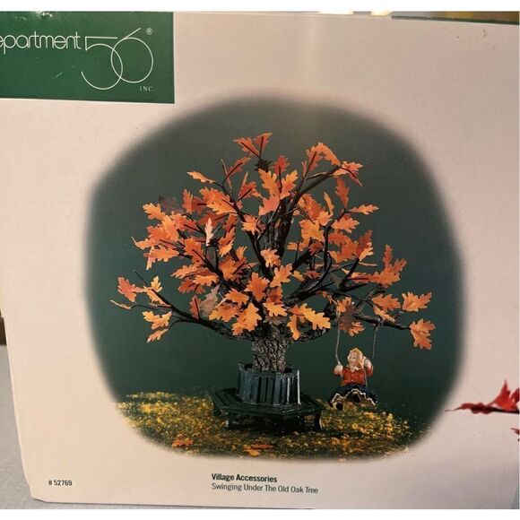 Dept 56 Village accessories Swinging under the old oak tree - Picture 2 of 3